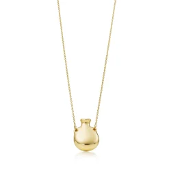 Tiffany & Co. Elsa Peretti® Bottle open bottle pendant in 18k gold, small. | ^ Necklaces & Pendants|Gold Jewelry