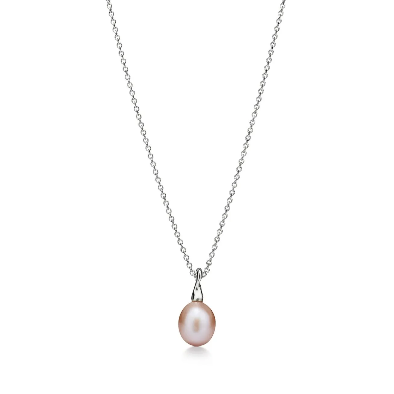 Tiffany & Co. Elsa Peretti® Cat Island pendant in silver with a freshwater cultured pearl. | ^ Necklaces & Pendants|Sterling Silver Jewelry