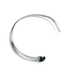 Tiffany & Co. Elsa Peretti® Claw necklace in sterling silver with black jade, small. | ^ Necklaces & Pendants|Sterling Silver Jewelry