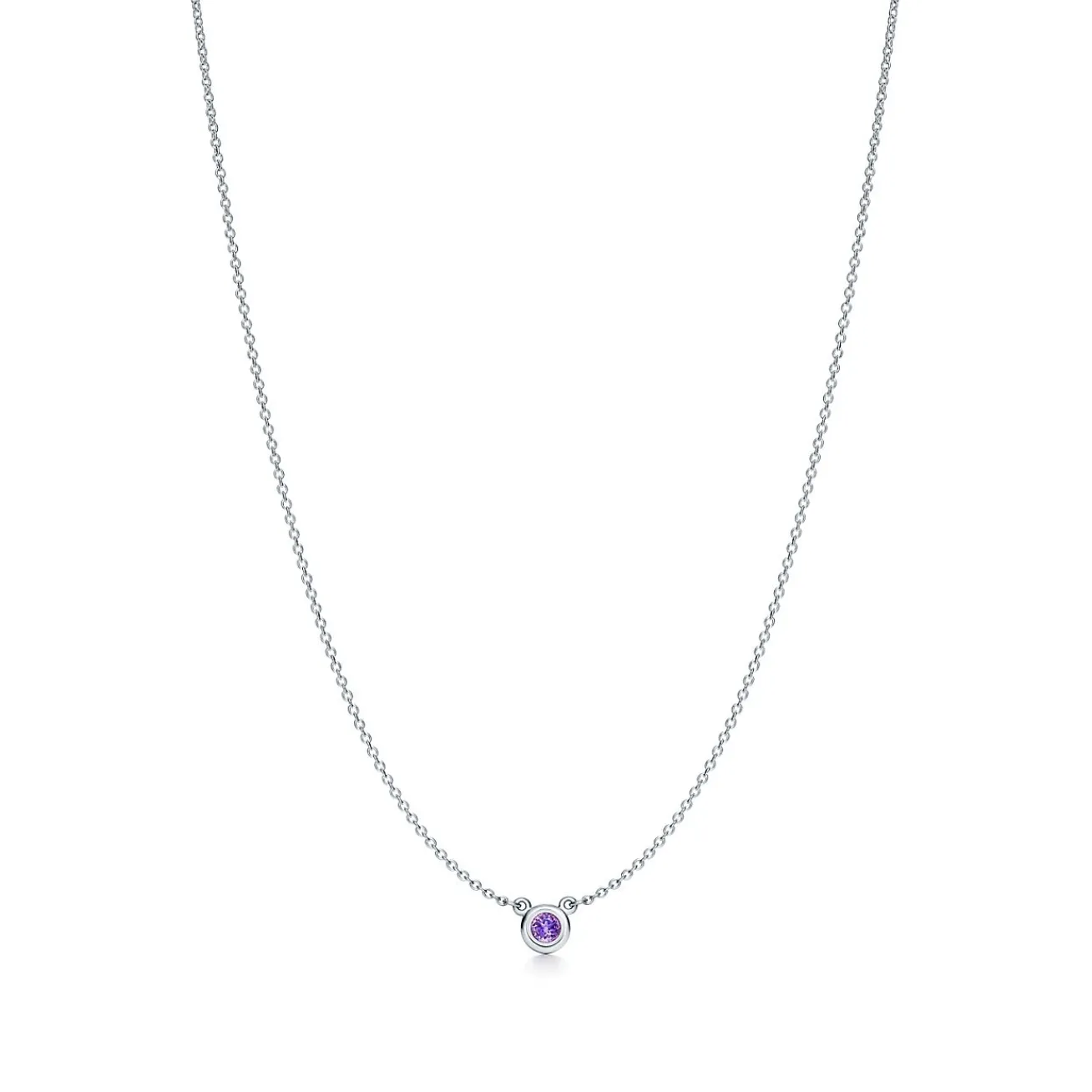 Tiffany & Co. Elsa Peretti® Color by the Yard Amethyst Pendant in Silver | ^ Necklaces & Pendants|Sterling Silver Jewelry