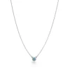 Tiffany & Co. Elsa Peretti® Color by the Yard Aquamarine Pendant in Silver | ^ Necklaces & Pendants|Gifts for Her