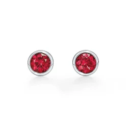 Tiffany & Co. Elsa Peretti® Color by the Yard earrings in platinum with rubies. | ^ Platinum Jewelry|Colored Gemstone Jewelry