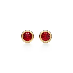 Tiffany & Co. Elsa Peretti® Color by the Yard Earrings in Yellow Gold with Rubies | ^ Earrings|Gold Jewelry