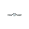 Tiffany & Co. Elsa Peretti® Color by the Yard Ring in Silver with an Aquamarine | ^ Rings|Sterling Silver Jewelry
