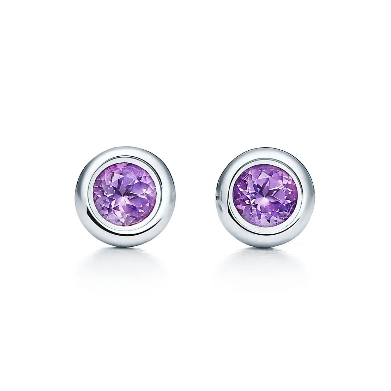 Tiffany & Co. Elsa Peretti® Color by the Yard earrings in sterling silver with amethysts. | ^ Earrings|Sterling Silver Jewelry