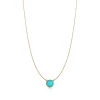 Tiffany & Co. Elsa Peretti® Color by the Yard Turquoise Pendant in Yellow Gold | ^ Necklaces & Pendants|Gold Jewelry