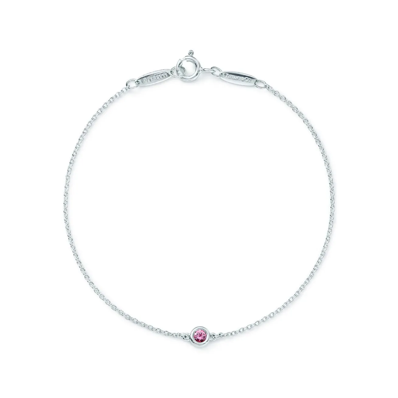 Tiffany & Co. Elsa Peretti® Color by the Yard Pink Sapphire Bracelet in Silver | ^ Bracelets|Sterling Silver Jewelry