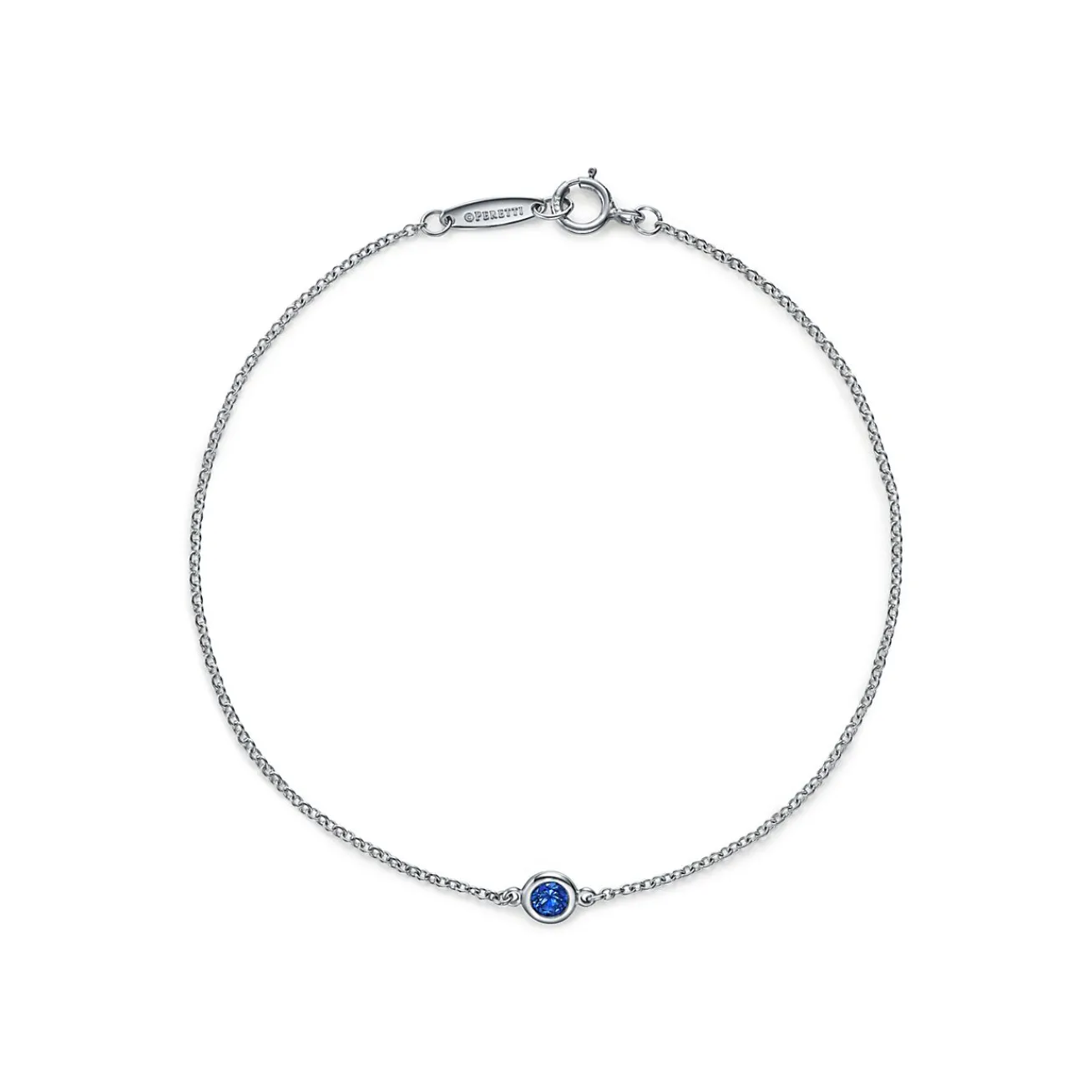Tiffany & Co. Elsa Peretti® Color by the Yard Sapphire Bracelet in Platinum | ^ Bracelets|Platinum Jewelry
