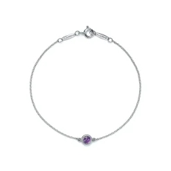 Tiffany & Co. Elsa Peretti® Color by the Yard Amethyst Bracelet in Silver | ^ Bracelets|Sterling Silver Jewelry