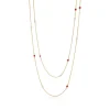 Tiffany & Co. Elsa Peretti® Color by the Yard sprinkle necklace in 18k gold with gemstones. | ^ Necklaces & Pendants|Gold Jewelry
