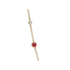 Tiffany & Co. Elsa Peretti® Color by the Yard sprinkle necklace in 18k gold with gemstones. | ^ Necklaces & Pendants|Gold Jewelry