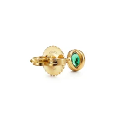 Tiffany & Co. Elsa Peretti® Color by the Yard earrings in 18k gold with emeralds. | ^ Earrings|Gifts for Her