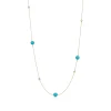 Tiffany & Co. Elsa Peretti® Color by the Yard sprinkle necklace in 18k gold with gemstones. | ^ Necklaces & Pendants|Gold Jewelry