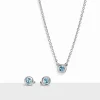 Tiffany & Co. Elsa Peretti® Color by the Yard Pendant & Earrings Set in Silver with Aquamarine | ^ Gifts for Her|Her