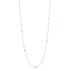 Tiffany & Co. Elsa Peretti® Color by the Yard sprinkle necklace in 18k gold with gemstones. | ^ Necklaces & Pendants|Gold Jewelry
