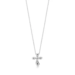 Tiffany & Co. Elsa Peretti® cross pendant in sterling silver, 14 mm wide. | ^ Necklaces & Pendants|Sterling Silver Jewelry