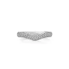 Tiffany & Co. Elsa Peretti® curved band ring in platinum with diamonds. | ^ Rings|Stacking Rings