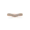 Tiffany & Co. Elsa Peretti® curved pavé band ring in 18k rose gold. | ^ Rings|Rose Gold Jewelry
