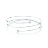 Tiffany & Co. Elsa Peretti® Diamond Hoop three-row bracelet in sterling silver with diamonds, | ^ Bracelets|Sterling Silver Jewelry