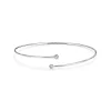 Tiffany & Co. Elsa Peretti® Diamond Hoop single-row bangle in platinum with diamonds, medium. | ^ Bracelets|Platinum Jewelry