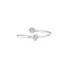 Tiffany & Co. Elsa Peretti® Diamond Hoop ring in platinum with diamonds. | ^ Rings|Dainty Jewelry