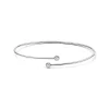 Tiffany & Co. Elsa Peretti® Diamond Hoop single-row bangle in platinum with diamonds, medium. | ^ Bracelets|Platinum Jewelry