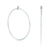 Tiffany & Co. Elsa Peretti® Diamond Hoop earrings in sterling silver with diamonds, medium. | ^ Earrings|Gifts for Her