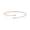 Tiffany & Co. Elsa Peretti® Diamond Hoop single-row bangle in 18k rose gold with diamonds. | ^ Bracelets|Rose Gold Jewelry