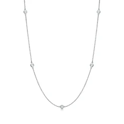 Tiffany & Co. Elsa Peretti® Diamonds by the Yard® necklace in platinum. | ^ Necklaces & Pendants|Platinum Jewelry