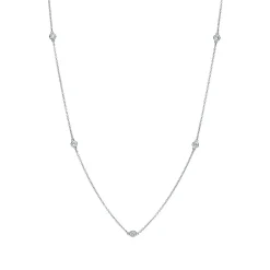 Tiffany & Co. Elsa Peretti® Diamonds by the Yard® necklace in sterling silver. | ^ Necklaces & Pendants|Sterling Silver Jewelry