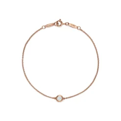 Tiffany & Co. Elsa Peretti® Diamonds by the Yard® bracelet in 18k rose gold with a diamond. | ^ Bracelets|Rose Gold Jewelry