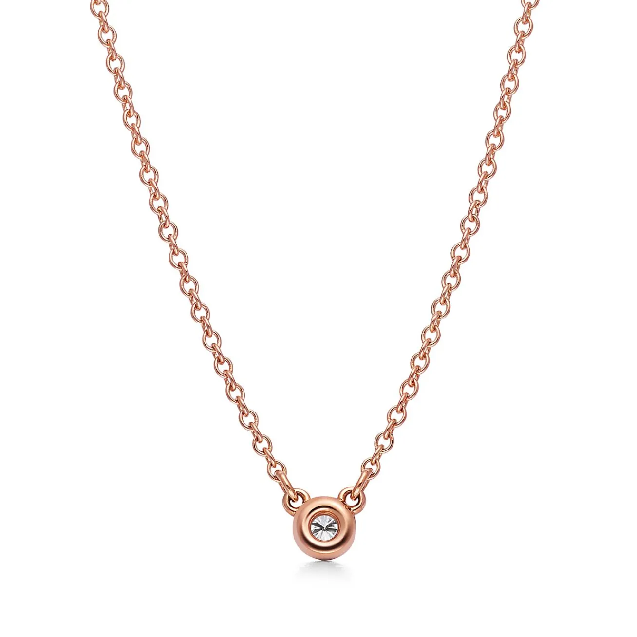 Tiffany & Co. Elsa Peretti® Diamonds by the Yard® Pendant and Earrings Set in Rose Gold | ^ Rose Gold Jewelry|Elsa Peretti®