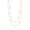 Tiffany & Co. Elsa Peretti® Diamonds by the Yard® sprinkle necklace in 18k rose gold. | ^ Necklaces & Pendants|Rose Gold Jewelry