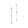 Tiffany & Co. Elsa Peretti® Diamonds by the Yard® drop earrings in platinum. | ^ Earrings|Platinum Jewelry
