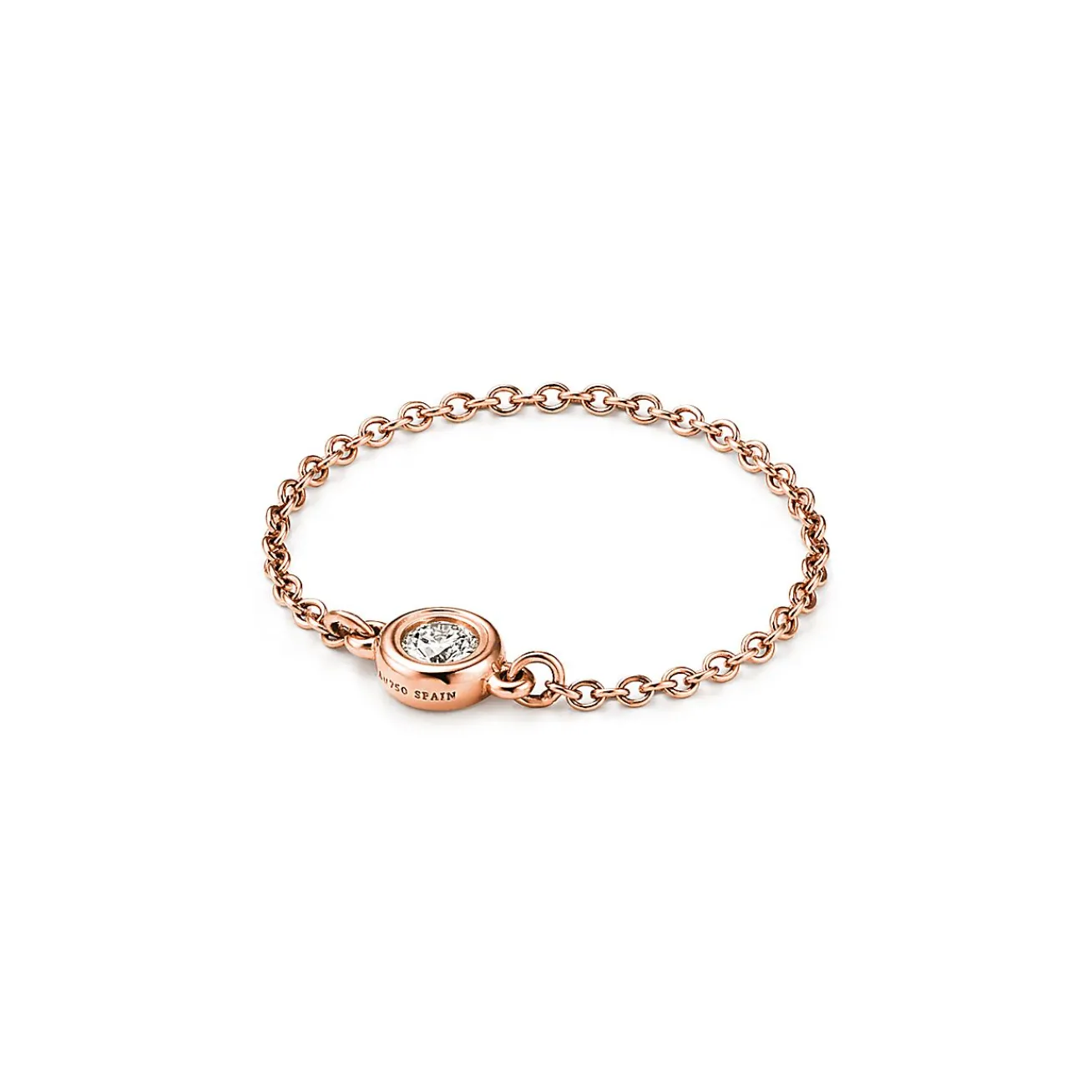 Tiffany & Co. Elsa Peretti® Diamonds by the Yard® ring in 18k rose gold. | ^ Rings|Rose Gold Jewelry