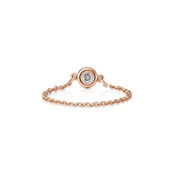 Tiffany & Co. Elsa Peretti® Diamonds by the Yard® ring in 18k rose gold. | ^ Rings|Rose Gold Jewelry