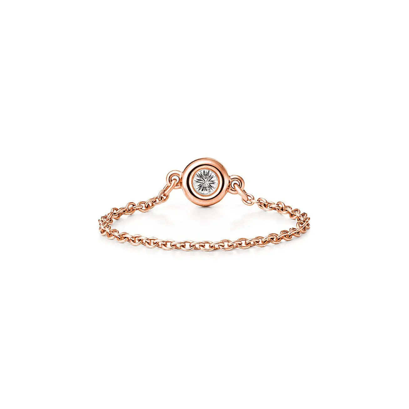 Tiffany & Co. Elsa Peretti® Diamonds by the Yard® ring in 18k rose gold. | ^ Rings|Rose Gold Jewelry