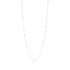 Tiffany & Co. Elsa Peretti® Diamonds by the Yard® sprinkle necklace in sterling silver. | ^ Necklaces & Pendants|Sterling Silver Jewelry