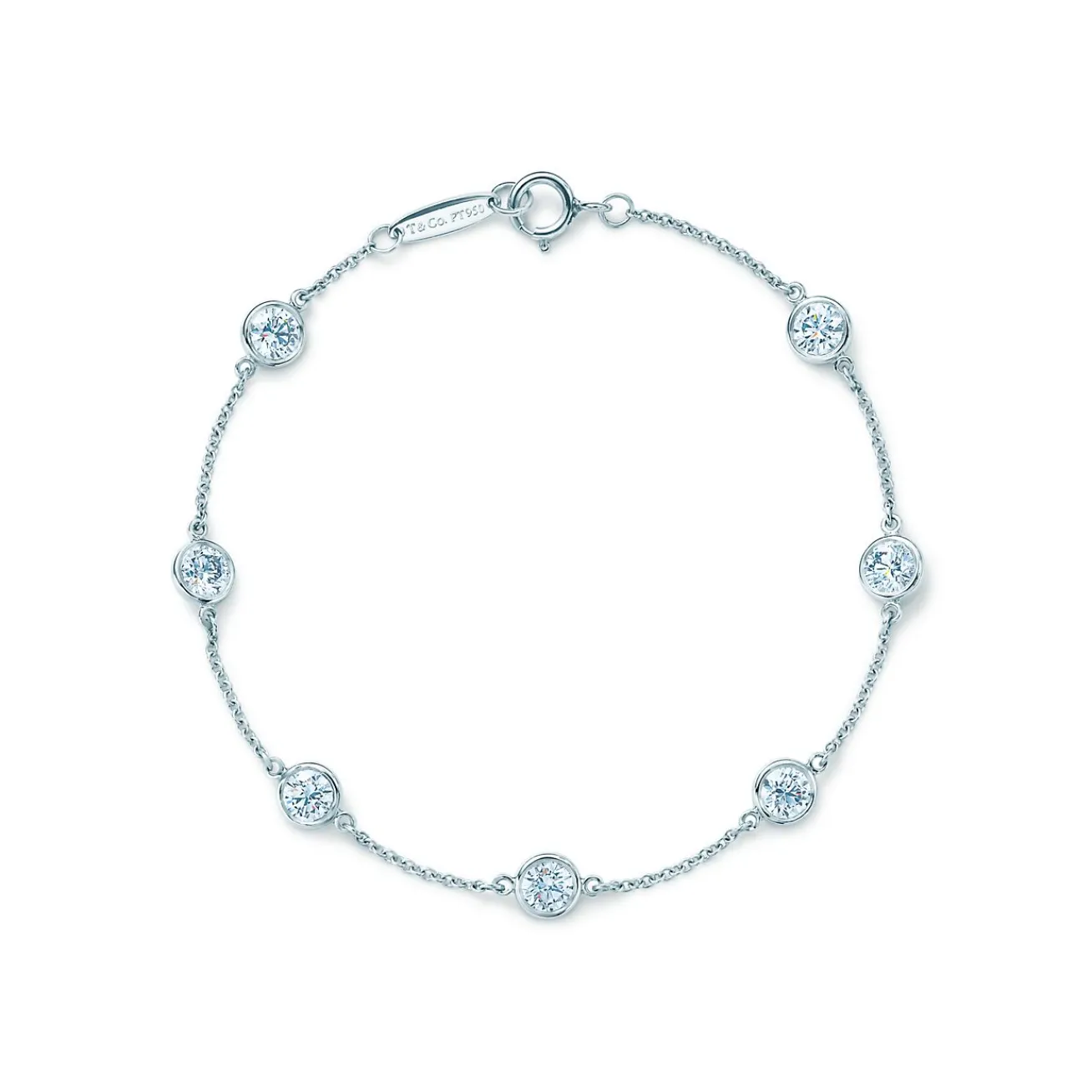 Tiffany & Co. Elsa Peretti® Diamonds by the Yard® bracelet in platinum. | ^ Bracelets|Platinum Jewelry