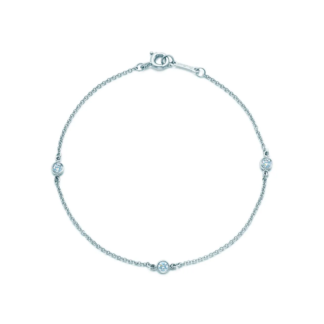 Tiffany & Co. Elsa Peretti® Diamonds by the Yard® bracelet in platinum. | ^ Bracelets|Platinum Jewelry