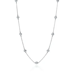 Tiffany & Co. Elsa Peretti® Diamonds by the Yard® necklace in platinum. | ^ Necklaces & Pendants|Platinum Jewelry