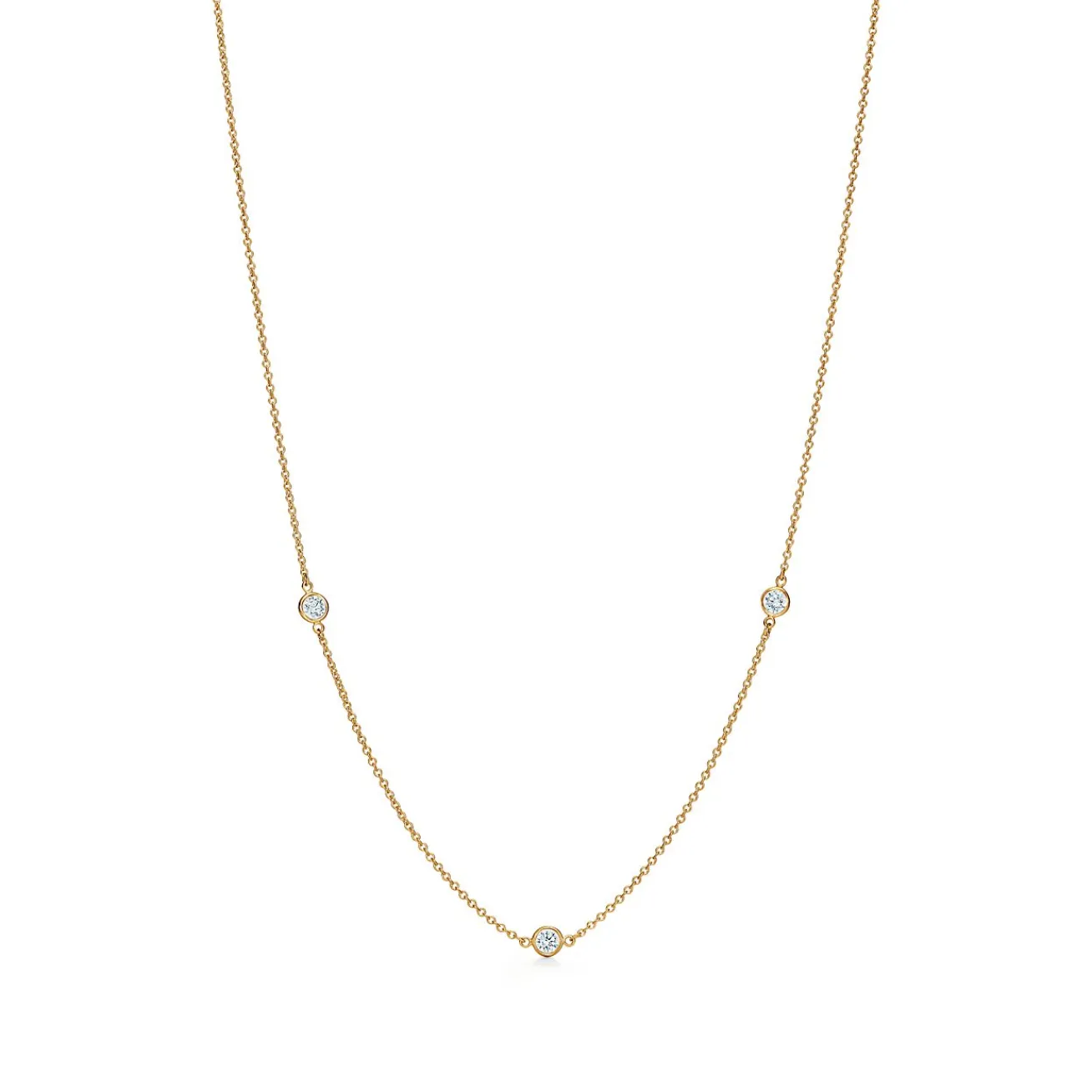 Tiffany & Co. Elsa Peretti® Diamonds by the Yard® necklace in 18k gold. | ^ Necklaces & Pendants|Gold Jewelry