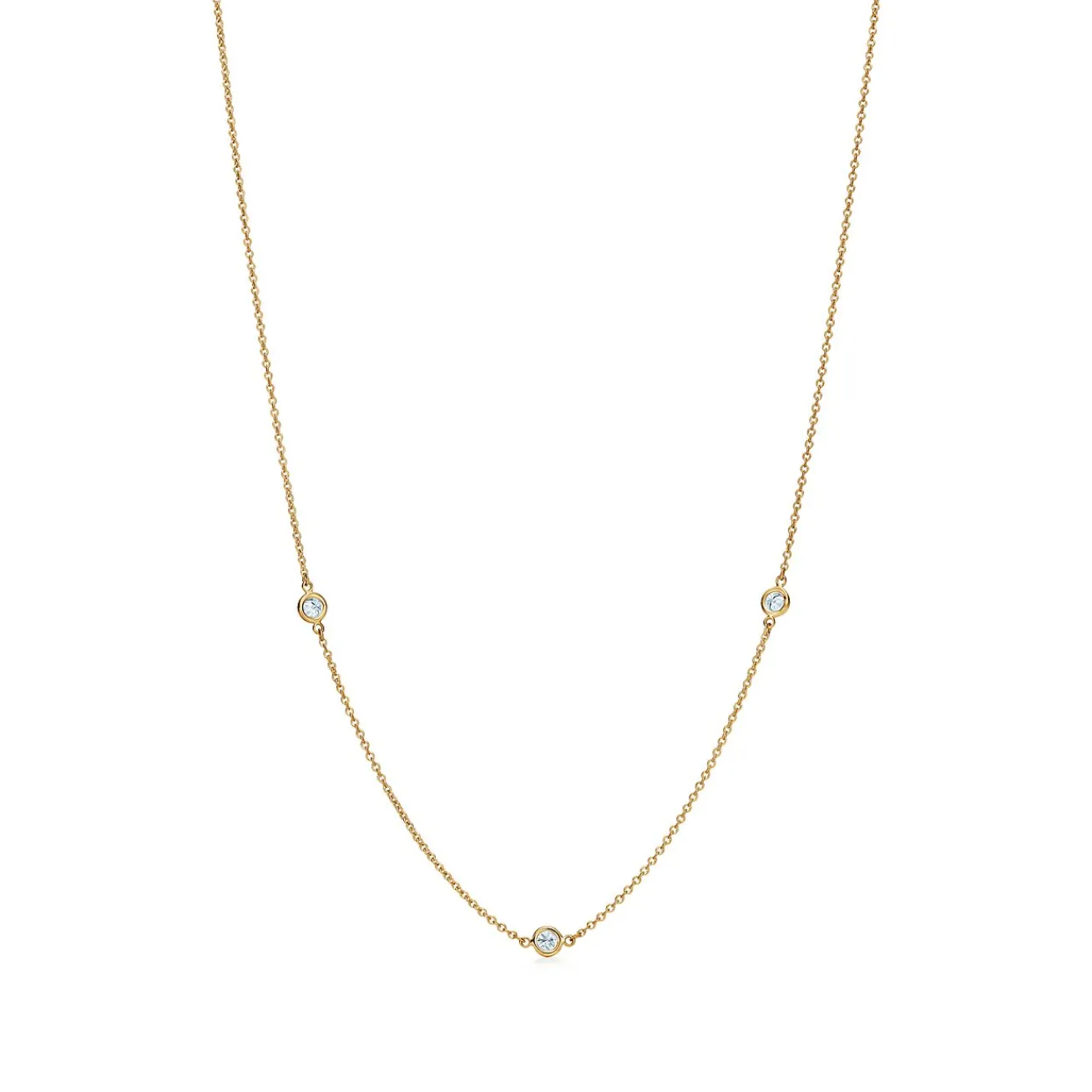 Tiffany & Co. Elsa Peretti® Diamonds by the Yard® necklace in 18k gold. | ^ Necklaces & Pendants|Gold Jewelry