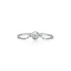 Tiffany & Co. Elsa Peretti® Diamonds by the Yard® ring in platinum. | ^ Rings|Platinum Jewelry