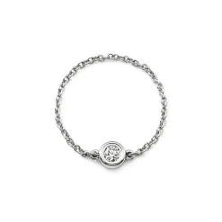 Tiffany & Co. Elsa Peretti® Diamonds by the Yard® ring in platinum. | ^ Rings|Platinum Jewelry