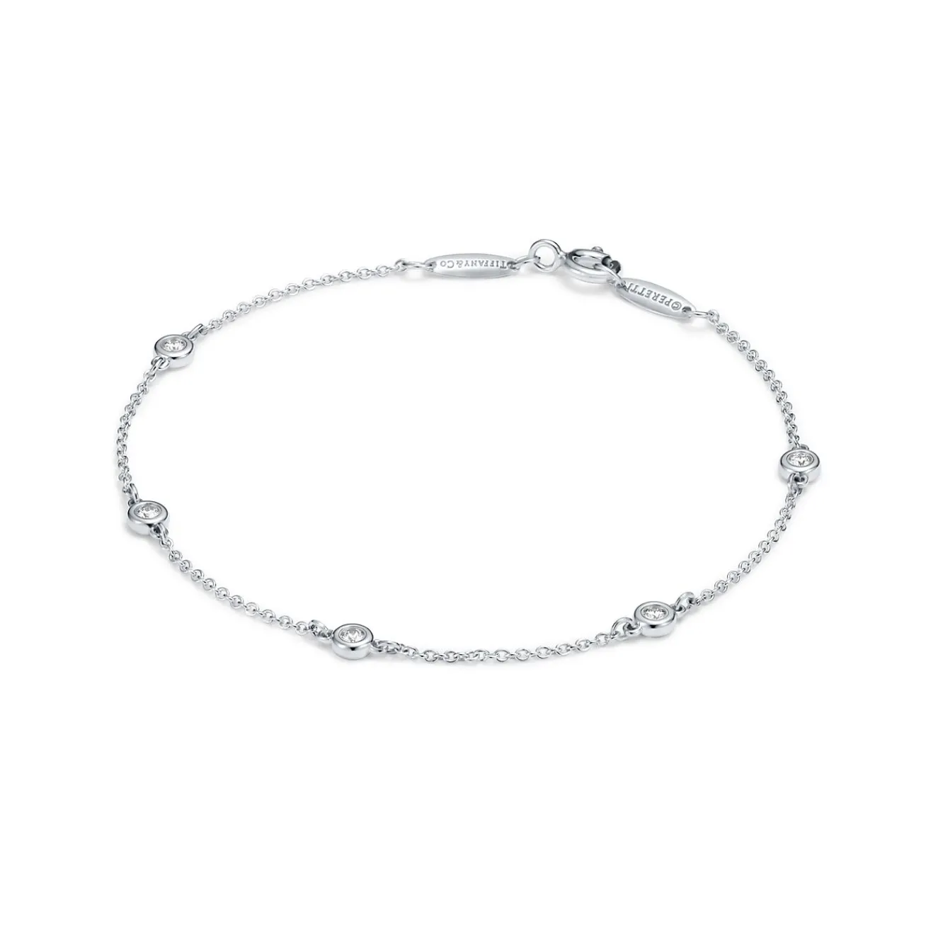 Tiffany & Co. Elsa Peretti® Diamonds by the Yard® bracelet in sterling silver. | ^ Bracelets|Sterling Silver Jewelry