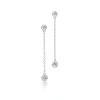 Tiffany & Co. Elsa Peretti® Diamonds by the Yard® drop earrings in platinum. | ^ Earrings|Dainty Jewelry