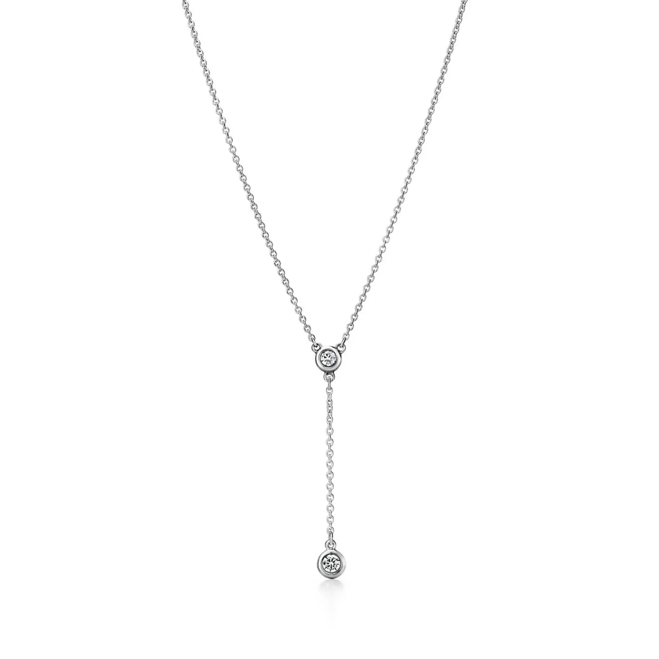 Tiffany & Co. Elsa Peretti® Diamonds by the Yard® necklace in sterling silver. | ^ Necklaces & Pendants|Sterling Silver Jewelry