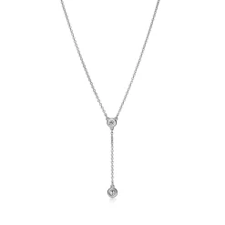 Tiffany & Co. Elsa Peretti® Diamonds by the Yard® necklace in sterling silver. | ^ Necklaces & Pendants|Sterling Silver Jewelry