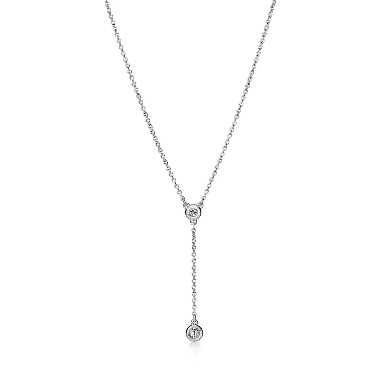 Tiffany & Co. Elsa Peretti® Diamonds by the Yard® necklace in sterling silver. | ^ Necklaces & Pendants|Sterling Silver Jewelry